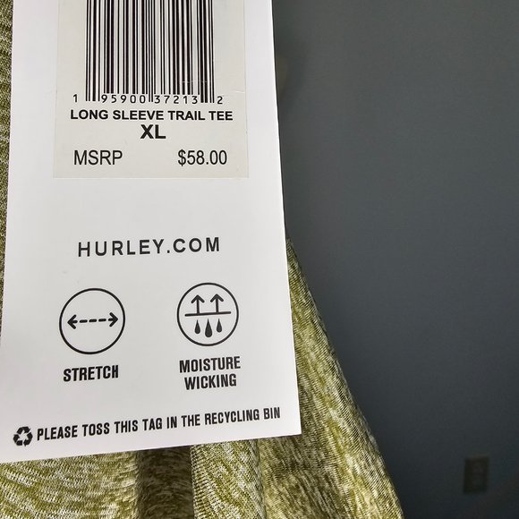 NWT Hurley women's long sleeve base layer size XL and L - Picture 3 of 3